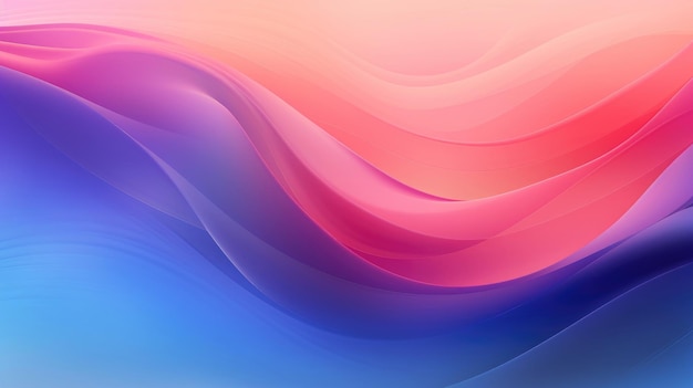 Multicolored abstract line and wave gradient background