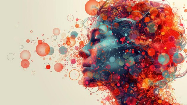 multicolored abstract portrait headshot poster cover design illustration conceptual digital art