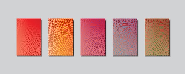 Multicolored abstract vector backgrounds from circles.