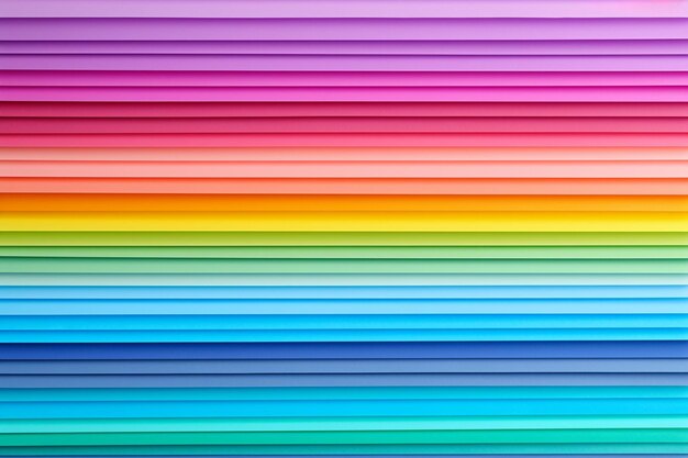 Multicolored aligned paper sheets background