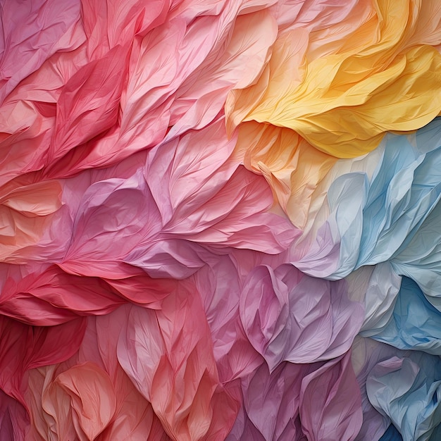 Multicolored background of tissue paper