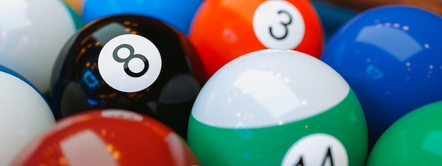 Multicolored billiard balls