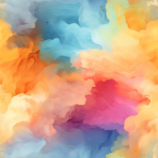 Multicolored Cloud of Smoke