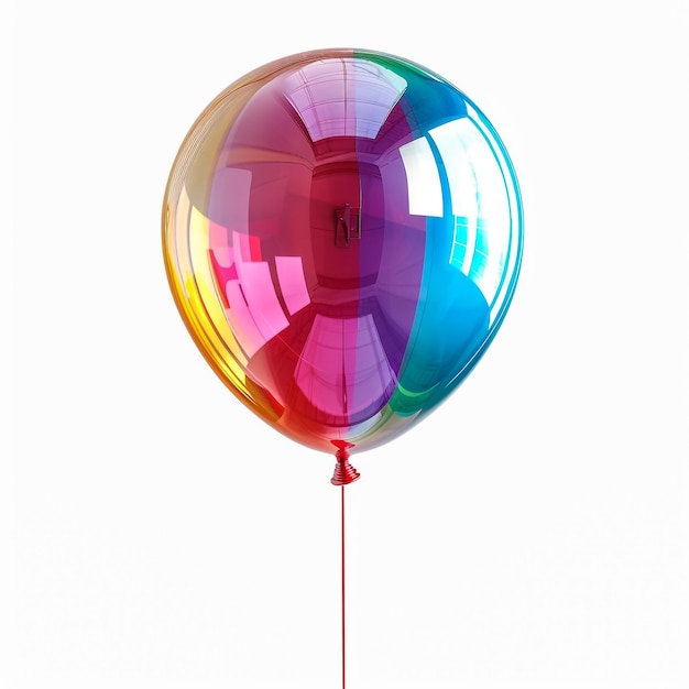 Multicolored colorful Balloon white isolated