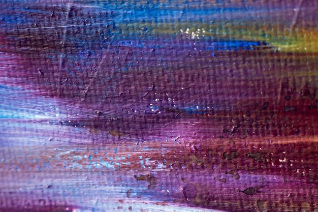 Photo multicolored colors abstraction on canvas purple hue