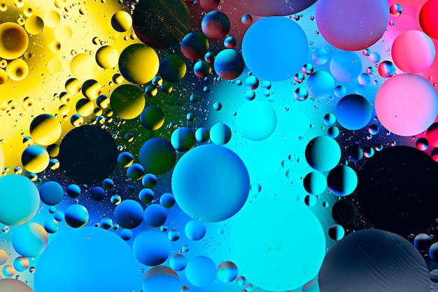 Multicolored cosmic bubble background, sacred space