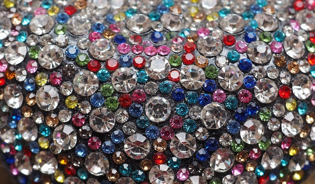 Multicolored diamonds background