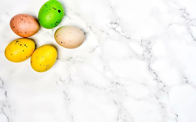 Multicolored easter eggs