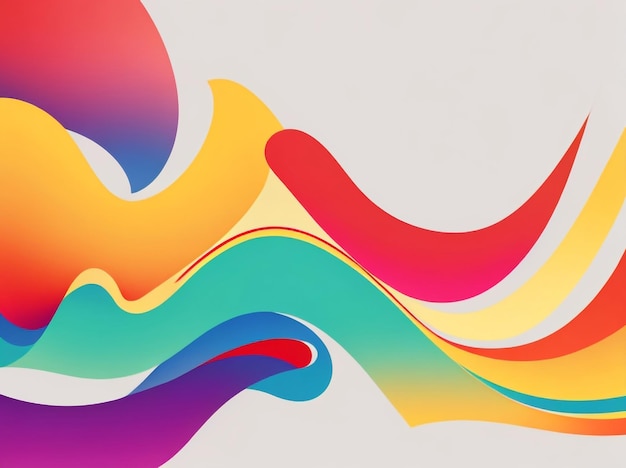Foto flusso di energia multicolore una simulazione vibrante sfondio