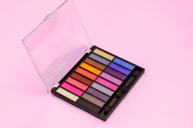 Multicolored eye shadow palette