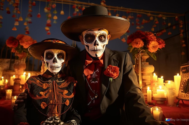 Multicolored face paint celebrates Day of the Dead at Viva Mexico A Cultural 1