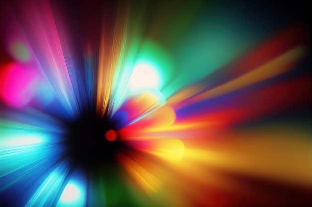 Multicolored flare light background Generative AI