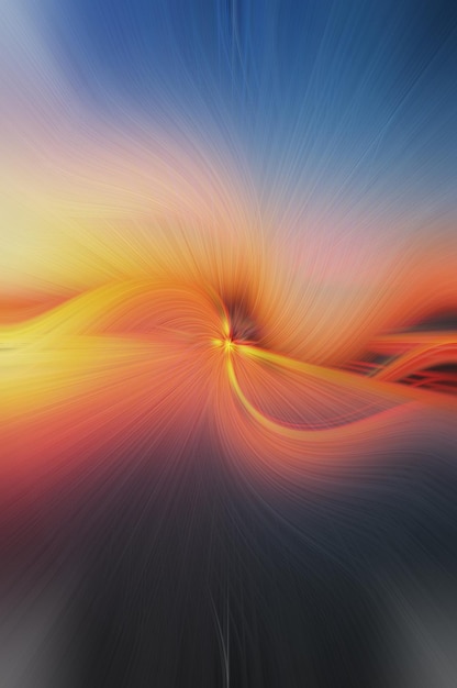 multicolored floral waves abstract background