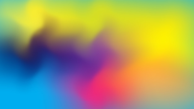 Multicolored flowing abstract gradient background