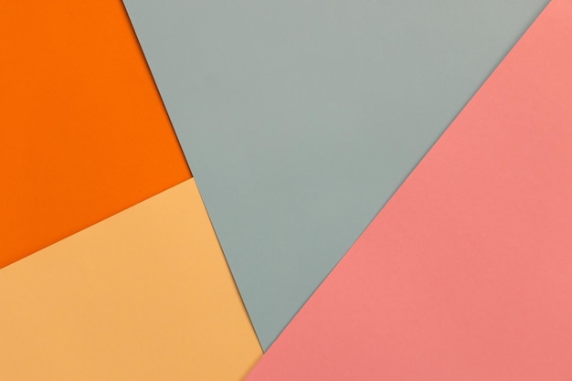 Multicolored geometric background from colored cardboard