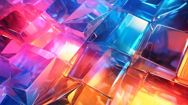 Multicolored glass effect texture background