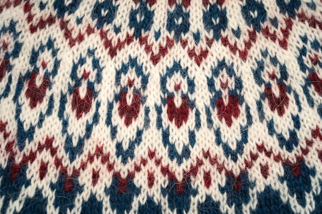 Multicolored handknitted sweater