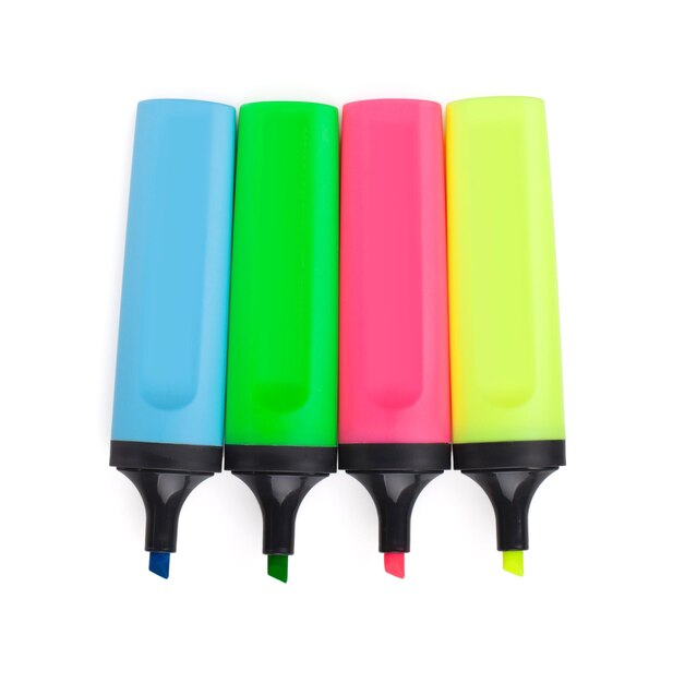 Multicolored highlighters