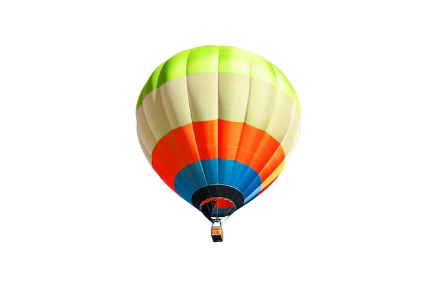 Фото Многоцветный воздушный шар на белом изолированном фоне