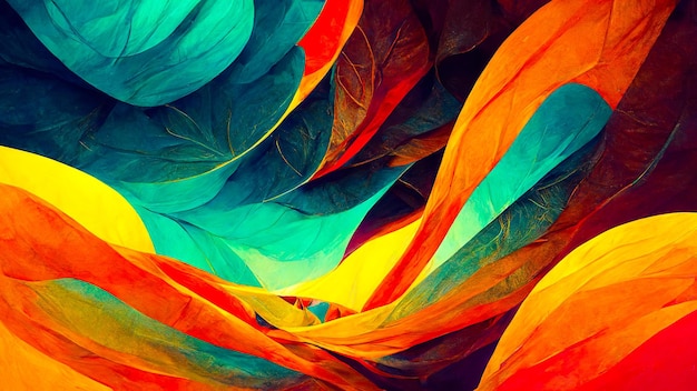 Photo multicolored hypnotic abstract lines wallpaper background design  super bright colors juicy