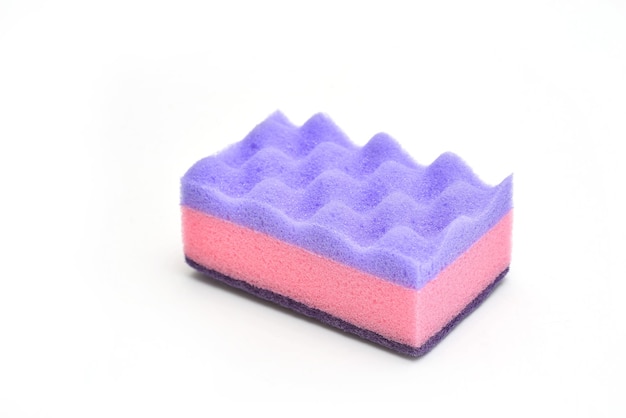 A multicolored kitchen sponge colorful sponge for the kitchen Cleaning and cleaning concept