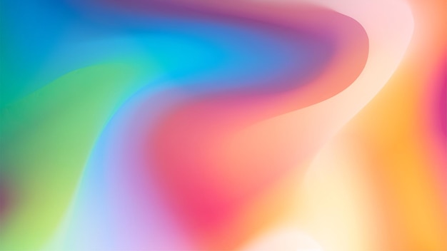Multicolored Liquid Vibrant Gradient, голографическая жидкость, Плавные переходы радужных цветов
