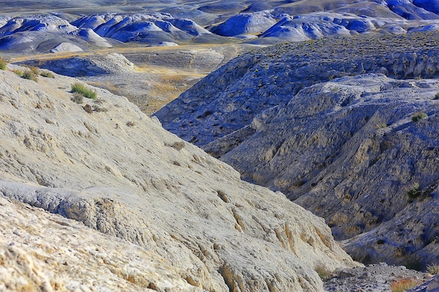 multicolored mountains, geological texture background, multicolor deposits of minerals, landscape