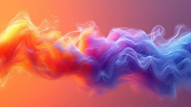 Multicolored Orange Lilac Smoke Abstract Background Background Banner HD