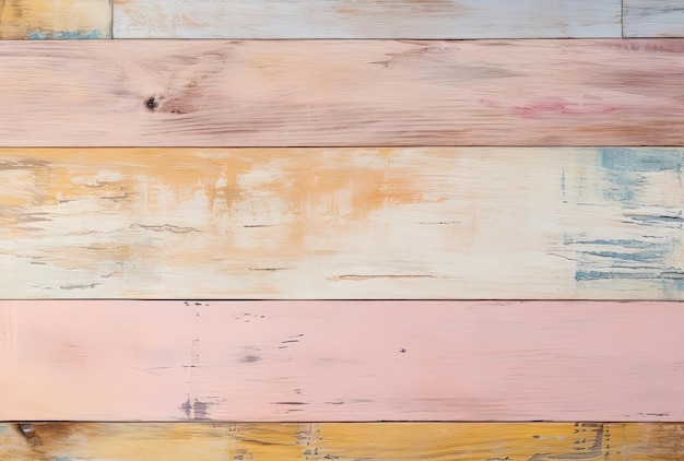 a multicolored painted wood background in the style of light pink and amber