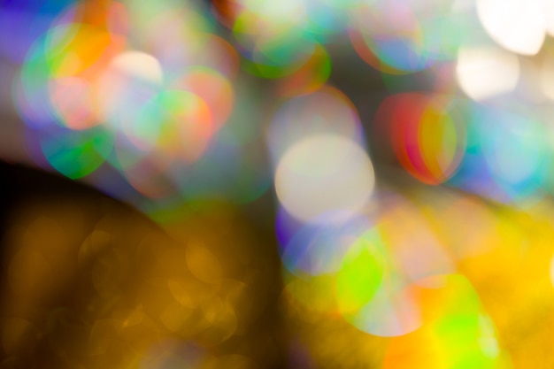 Photo multicolored rainbow large bokeh effect