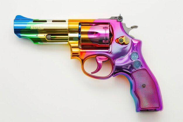 A Multicolored replica gun