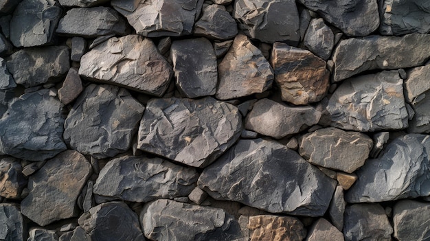 Multicolored rough stone wall providing a richly textured natural background