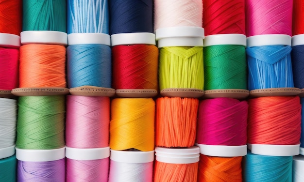 Multicolored sewing threads