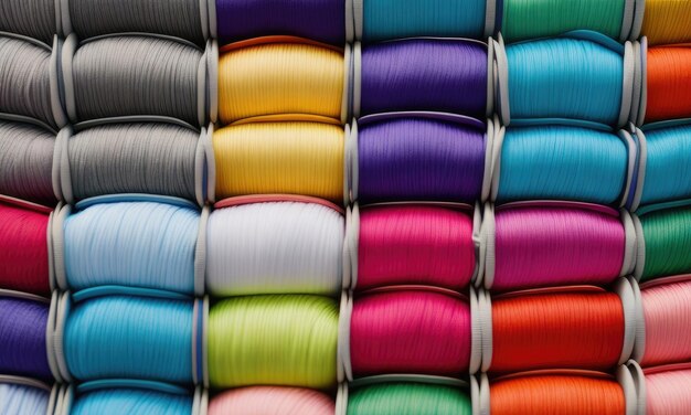 Multicolored sewing threads