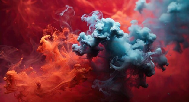 Multicolored smoke Background or screensaver