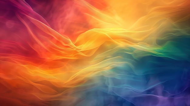 Multicolored smoke and water background generative ai
