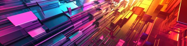 Multicolored techno abstract background Background for technological processes science presentations education etc