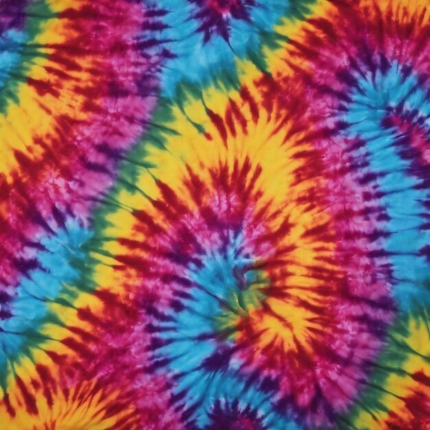 Multicolored tiedye fabric surface