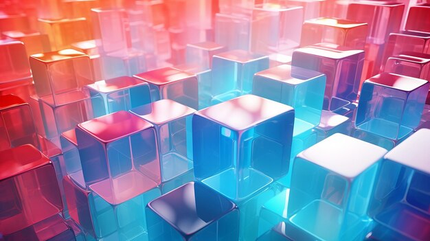 Multicolored Translucent Cubes