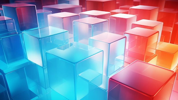Multicolored Translucent Cubes