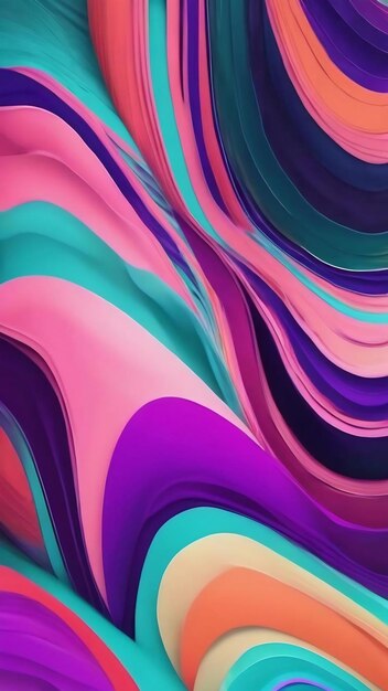 Multicolored trendy background illustration purple green pink and turquoise colors