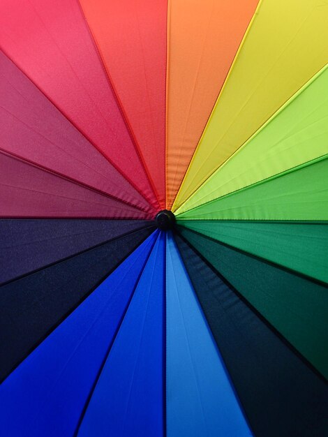 Photo multicolored umbrella