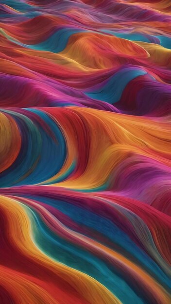 Multicolored waves generative ai