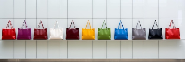 Фото Многоцветные женские сумки модные модные аксессуары для продажи баннерное отображение стильных сумочек