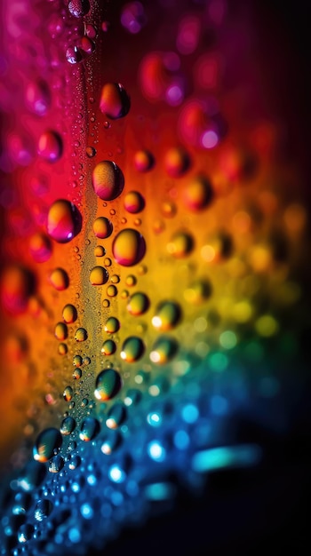 A multicolour droplets texture background