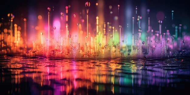 A multicolour droplets texture background