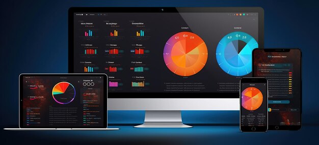 Foto tabella di controllo di analisi multi-dispositivo