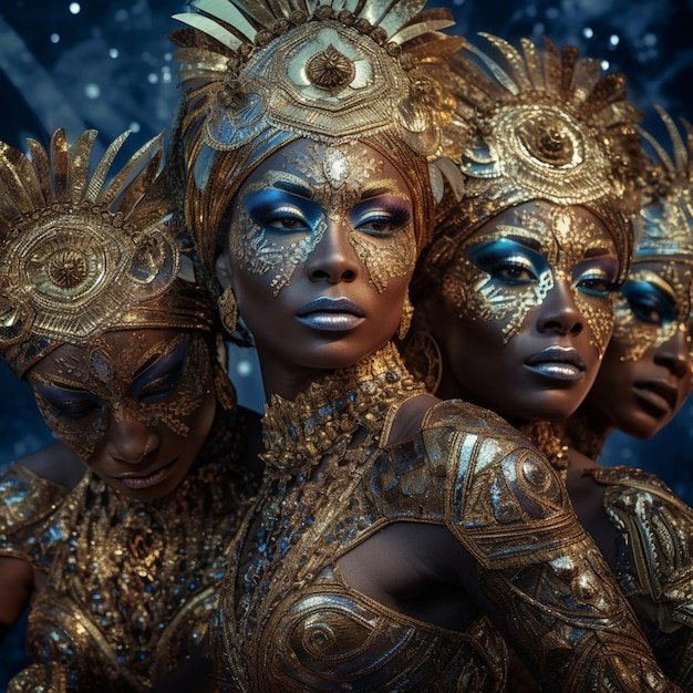 multidimensional alien space goddesses