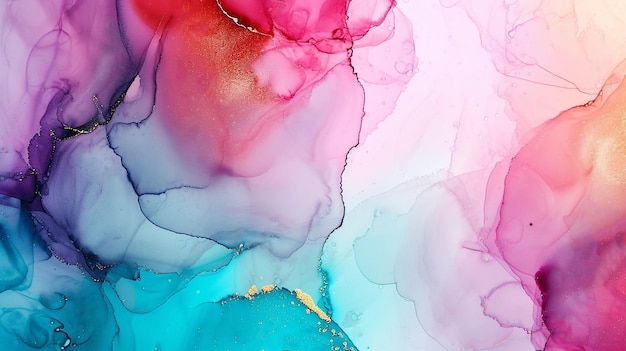 Photo multiful watercolor alcohol ink background