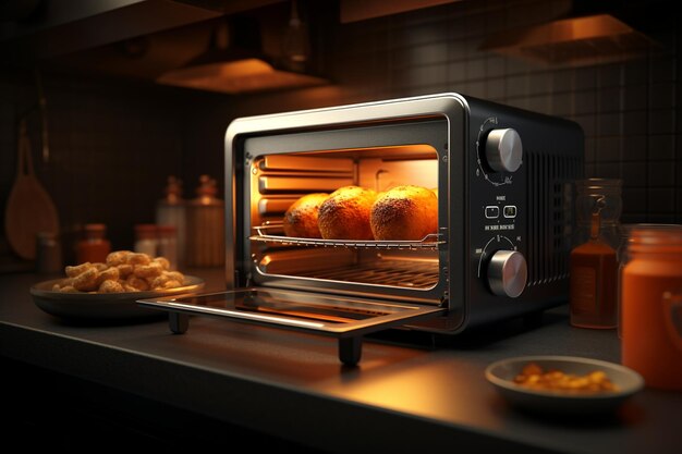 Multifunction toaster ovens with air frying capabi 00501 01